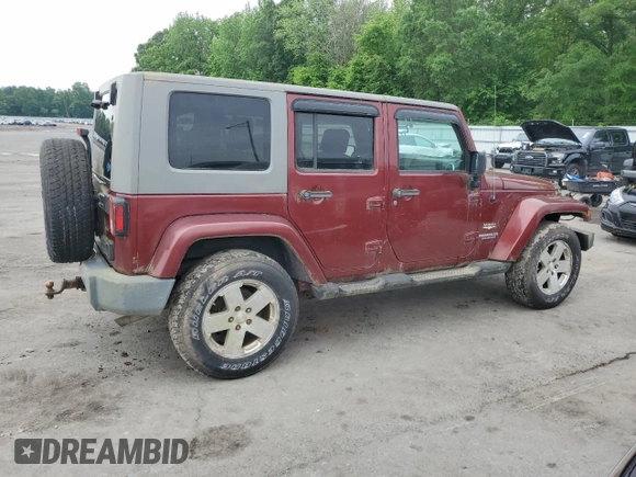 2008 Jeep Wrangler Unlimited Sahara z VIN 1J8GA59108L648333, wystawiony jako Copart lot #57430015 z przebiegiem 506 770 mil mil oraz Czysty tytuł • Clean title. Historia ofert i sprzedaży dostępna na DreamBid. Obrazek 3.