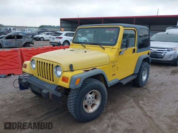 2000 Jeep Wrangler Sport with VIN 1J4FA49S3YP781614, listed as a IAAI auction lot 42292668 with 152,600 mi miles and . Bid and sale history available at DreamBid. Image 2.