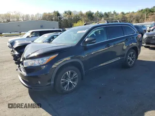 2016 Toyota Highlander XLE z VIN 5TDJKRFH6GS263505, wystawiony jako Copart lot #55239025 z przebiegiem 171 608 mil mil oraz Szkoda całkowita • Salvage title. Historia ofert i sprzedaży dostępna na DreamBid. Obrazek 1.