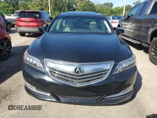 2016 Acura RLX Tech Pkg with VIN JH4KC1F56GC001475, listed as a Copart auction lot 75928934 with 0 mi miles and Non Repairable. Bid and sale history available at carsss.com. Image 5.