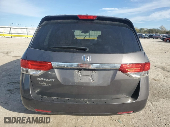 2017 Honda Odyssey EX-L with VIN 5FNRL5H62HB004925, listed as a Copart auction lot 79436614 with 145,331 mi miles and Salvage Title. Bid and sale history available at DreamBid. Image 6.