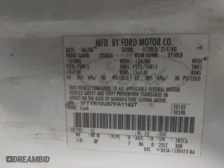 2007 Ford Ranger XL with VIN 1FTYR10U87PA11427, listed as a IAAI auction lot 41447141 with 897,486 mi miles. Bid and sale history available at carsss.com. Image 9.