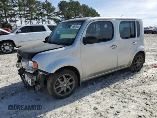 2009 Nissan Cube 1.8 SL with VIN JN8AZ28R09T100334, listed as a Copart auction lot 49597045 with 201,737 mi miles and Salvage Title. Bid and sale history available at carsss.com. Image 1.