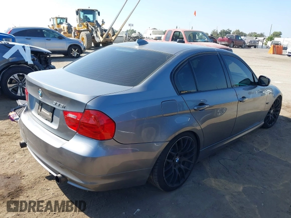 2011 BMW 3 Series 335i with VIN WBAPM5C59BE576258, listed as a IAAI auction lot 37578623 with 140,040 mi miles. Bid and sale history available at carsss.com. Image 4.