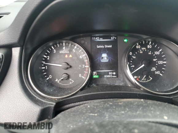 2017 Nissan Rogue SV with VIN KNMAT2MT4HP610630, listed as a Copart auction lot 61088995 with 83,885 mi miles and Salvage title. Bid and sale history available at DreamBid. Image 9.