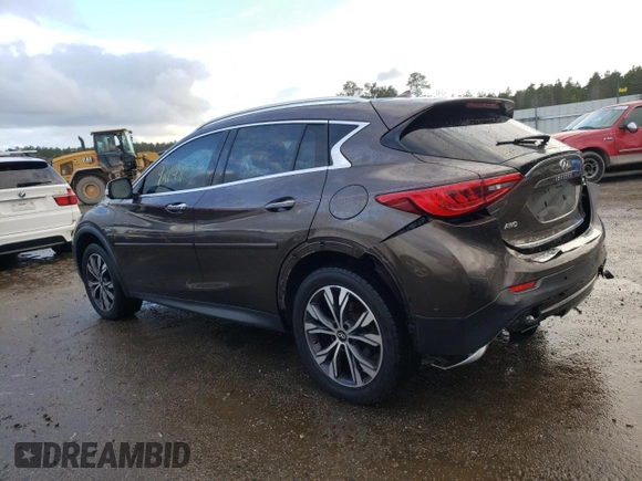 2017 Infiniti QX30 Luxury with VIN SJKCH5CR5HA018641, listed as a Copart auction lot 39949704 with 92,148 mi miles. Bid and sale history available at carsss.com. Image 2.