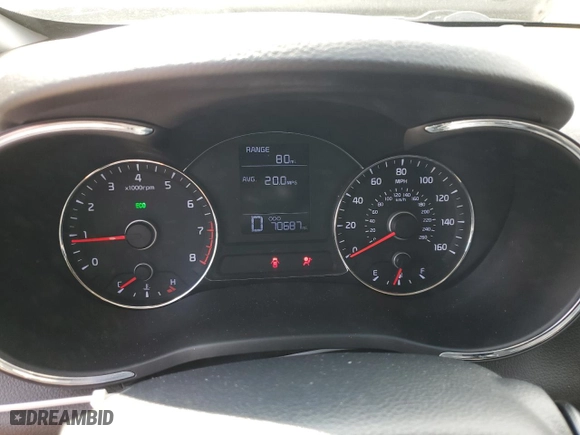 2016 Kia Forte 5-Door LX with VIN KNAFK5A86G5608301, listed as a Copart auction lot 72516224 with 70,687 mi miles and Salvage Title. Bid and sale history available at carsss.com. Image 9.