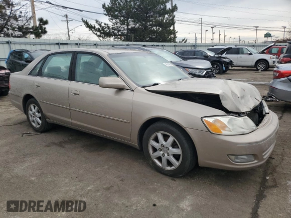 2000 Toyota Avalon XL z VIN 4T1BF28B8YU008033, wystawiony jako Copart lot #45644285 z przebiegiem 144 772 mil mil oraz Szkoda całkowita • Salvage title. Historia ofert i sprzedaży dostępna na DreamBid. Obrazek 4.