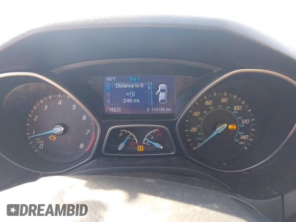 2014 Ford Focus SE with VIN 1FADP3F23EL196356, listed as a IAAI auction lot 41781531 with 154,186 mi miles. Bid and sale history available at carsss.com. Image 7.