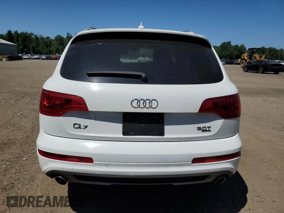 2012 Audi Q7 with VIN WA1AGCFE9CD001532, listed as a Copart auction lot 60097715 with Not provided miles and Salvage title. Bid and sale history available at DreamBid. Image 6.
