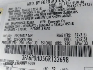 2016 Ford Fusion SE с VIN 3FA6P0HD5GR132698, выставлен на аукционе IAAI как лот 41461975 с пробегом 127 855 миль миль и . История ставок и продаж доступна на DreamBid. Изображение 9.