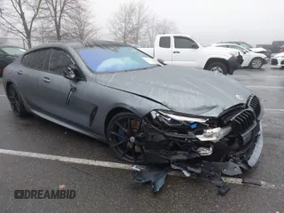 2020 BMW 8 Series M850i with VIN WBAGV8C05LCD67134, listed as a IAAI auction lot 41047470 with 1 mi miles. Bid and sale history available at carsss.com. Image 1.