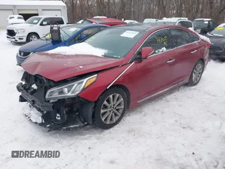 2016 Hyundai Sonata Sport with VIN 5NPE34AF2GH434361, listed as a IAAI auction lot 41223412 with 147,600 mi miles and . Bid and sale history available at DreamBid. Image 2.