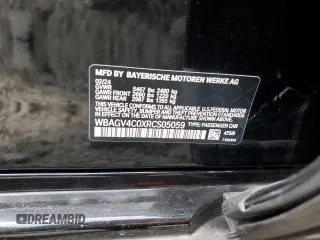 2024 BMW 8 Series 840i with VIN WBAGV4C0XRCS05059, listed as a Copart auction lot 68124154 with 0 mi miles and Salvage Title. Bid and sale history available at carsss.com. Image 12.