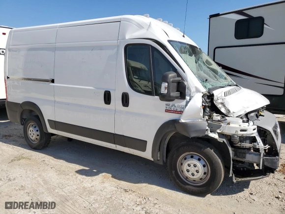 2020 Ram ProMaster Cargo Van with VIN 3C6TRVBG5LE122527, listed as a Copart auction lot 74926584 with 53,251 mi miles and Salvage Title. Bid and sale history available at carsss.com. Image 4.