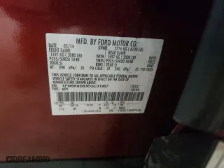 2014 Ford Explorer XLT with VIN 1FM5K8D83EGC31967, listed as a Copart auction lot 52689355 with 97,121 mi miles and Salvage Title. Bid and sale history available at carsss.com. Image 15.