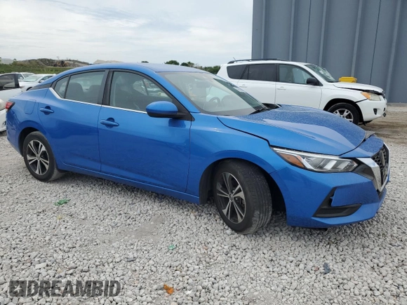 2022 Nissan Sentra SV with VIN 3N1AB8CV7NY253708, listed as a Copart auction lot 50568645 with 48,567 mi miles and Non Repairable. Bid and sale history available at carsss.com. Image 4.