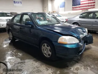 1998 Honda Civic EX with VIN 1HGEJ8649WL012457, listed as a Copart auction lot 76780314 with 150,709 mi miles and Salvage Title. Bid and sale history available at carsss.com. Image 4.