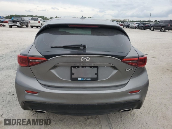 2017 Infiniti QX30 Sport with VIN SJKCH5CP6HA034278, listed as a Copart auction lot 71745634 with 133,653 mi miles and Salvage Title. Bid and sale history available at carsss.com. Image 6.