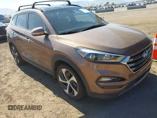 2016 Hyundai Tucson Sport with VIN KM8J33A20GU211615, listed as a IAAI auction lot 41685718 with 97,458 mi miles. Bid and sale history available at carsss.com. Image 1.