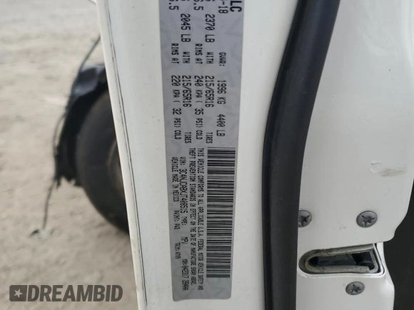 2018 Jeep Compass Sport with VIN 3C4NJCABXJT408515, listed as a Copart auction lot 58206495 with Not provided miles and Salvage title. Bid and sale history available at DreamBid. Image 13.