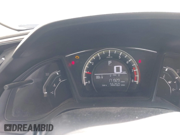 2016 Honda Civic Sedan LX with VIN 19XFC2F58GE248613, listed as a IAAI auction lot 41888971 with 171,929 mi miles. Bid and sale history available at carsss.com. Image 7.