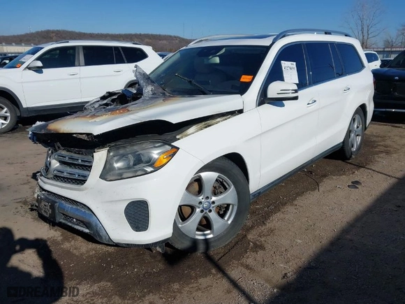 2017 Mercedes-Benz GLS with VIN 4JGDF6EE2HA874150, listed as a IAAI auction lot 41278059 with 1 mi miles. Bid and sale history available at carsss.com. Image 2.