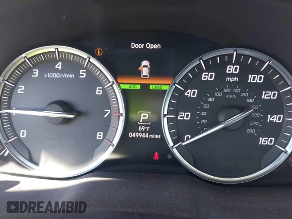 2018 Acura MDX with VIN 5J8YD4H36JL013124, listed as a IAAI auction lot 42032868 with 49,944 mi miles. Bid and sale history available at carsss.com. Image 7.