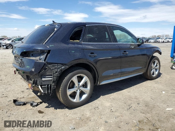 2020 Audi Q5 Premium Plus with VIN WA1BNAFY2L2106840, listed as a Copart auction lot 51141475 with 51,632 mi miles and Salvage Title. Bid and sale history available at carsss.com. Image 3.