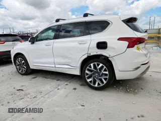 2023 Hyundai Santa Fe Calligraphy z VIN 5NMS5DAL0PH552148, wystawiony jako Copart lot #63868585 z przebiegiem 8 733 mil mil oraz Szkoda całkowita • Salvage title. Historia ofert i sprzedaży dostępna na DreamBid. Obrazek 2.