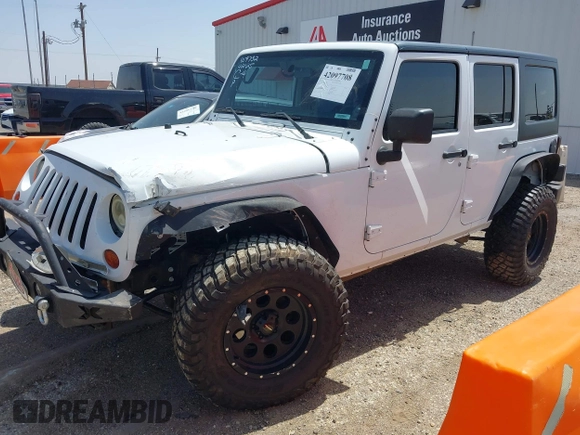 2013 Jeep Wrangler Unlimited Sport with VIN 1C4BJWDGXDL694054, listed as a IAAI auction lot 42097708 with 130,360 mi miles and . Bid and sale history available at DreamBid. Image 18.
