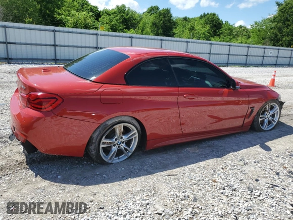 2018 BMW 4 Series 430i with VIN WBA4Z1C55JEC60810, listed as a Copart auction lot 55064745 with 113,303 mi miles and Salvage title. Bid and sale history available at DreamBid. Image 3.