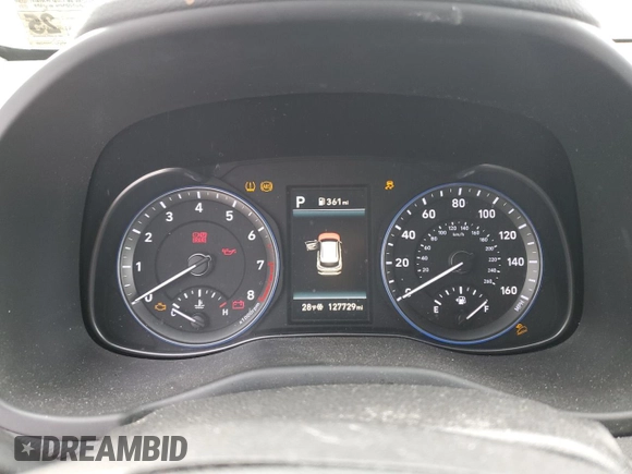 2021 Hyundai Kona SEL Plus with VIN KM8K6CAA8MU626504, listed as a Copart auction lot 87601905 with 127,729 mi miles and Salvage Title. Bid and sale history available at carsss.com. Image 9.