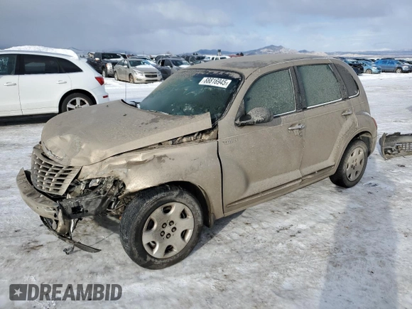 2003 Chrysler PT Cruiser with VIN 3C4FY48B33T527392, listed as a Copart auction lot 88816945 with 168,263 mi miles and Clean Title. Bid and sale history available at carsss.com. Image 1.