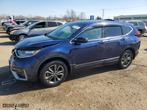 2020 Honda CR-V EX-L with VIN 5J6RW2H87LA011551, listed as a Copart auction lot 48829545 with 29,341 mi miles and Salvage Title. Bid and sale history available at carsss.com. Image 1.