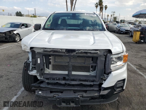 2022 GMC Canyon 2WD Elevation Standard z VIN 1GTH5BEN8N1277467, wystawiony jako Copart lot #42465245 z przebiegiem 25 736 mil mil oraz Szkoda całkowita • Salvage title. Historia ofert i sprzedaży dostępna na DreamBid. Obrazek 5.