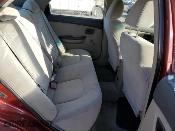 2005 Kia Spectra LX with VIN KNAFE122855108907, listed as a Copart auction lot 77502354 with Not Provided miles and Salvage Title. Bid and sale history available at carsss.com. Image 11.