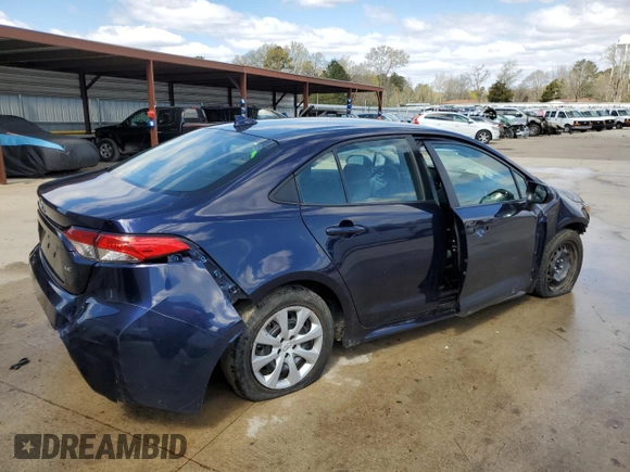 2021 Toyota Corolla LE with VIN 5YFEPMAE9MP223359, listed as a Copart auction lot 49898935 with 82,539 mi miles and Clean Title. Bid and sale history available at carsss.com. Image 3.