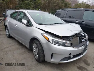 2017 Kia Forte LX with VIN 3KPFK4A76HE123697, listed as a IAAI auction lot 41619589 with 101,605 mi miles. Bid and sale history available at carsss.com. Image 1.