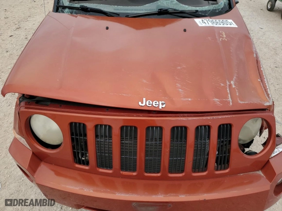 2010 Jeep Patriot Sport with VIN 1J4NF1GB0AD623267, listed as a Copart auction lot 47966905 with 183,453 mi miles and Salvage Title. Bid and sale history available at carsss.com. Image 12.