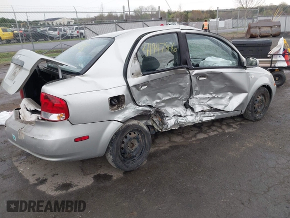 2005 Chevrolet Aveo LS with VIN KL1TD526X5B324267, listed as a IAAI auction lot 41947906 with 180,204 mi miles and . Bid and sale history available at DreamBid. Image 4.