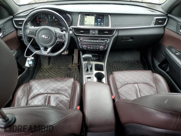 2016 Kia Optima SXL Turbo with VIN 5XXGV4L29GG022592, listed as a Copart auction lot 51810915 with 88,513 mi miles and Salvage title. Bid and sale history available at DreamBid. Image 8.