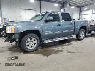 2012 GMC Sierra 1500 SLT with VIN 3GTP2WE75CG122516, listed as a Copart auction lot 57874255 with 130,263 mi miles and Salvage title. Bid and sale history available at DreamBid. Image 1.