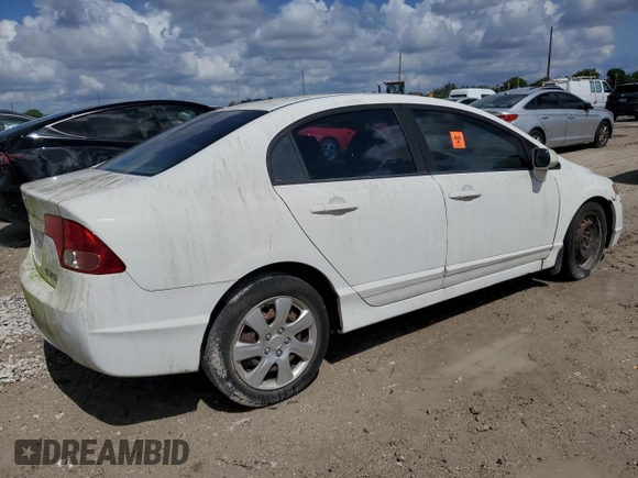 2006 Honda Civic LX with VIN 1HGFA16586L076252, listed as a Copart auction lot 55943215 with Not Provided miles and Clean Title. Bid and sale history available at DreamBid. Image 3.