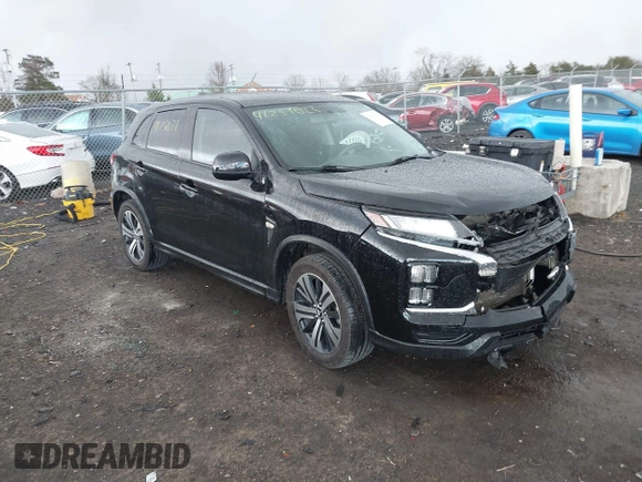 2020 Mitsubishi Outlander Sport ES 2.0 with VIN JA4AR3AU2LU026684, listed as a IAAI auction lot 41251022 with 142,379 mi miles. Bid and sale history available at carsss.com. Image 1.