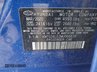 2021 Genesis G70 3.3T with VIN KMTG34LE2MU066635, listed as a IAAI auction lot 41843002 with 78,029 mi miles and . Bid and sale history available at DreamBid. Image 9.