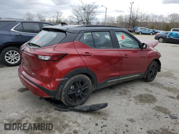 2023 Nissan Kicks SR with VIN 3N1CP5DV0PL520131, listed as a Copart auction lot 80838834 with Not Provided miles and Salvage Title. Bid and sale history available at DreamBid. Image 3.
