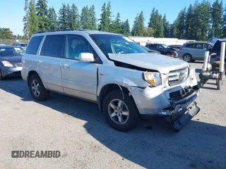 2008 Honda Pilot SE with VIN 5FNYF18358B027763, listed as a IAAI auction lot 42627043 with 174,590 mi miles and . Bid and sale history available at DreamBid. Image 1.