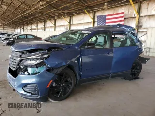 2024 Chevrolet Equinox LS z VIN 3GNAXHEG8RL373976, wystawiony jako Copart lot #54195365 z przebiegiem 26 933 mil mil oraz Szkoda całkowita • Salvage title. Historia ofert i sprzedaży dostępna na DreamBid. Obrazek 1.