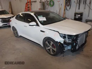 2018 Kia Optima SX with VIN 5XXGW4L27JG237960, listed as a IAAI auction lot 41956461 with 87,085 mi miles and . Bid and sale history available at DreamBid. Image 1.